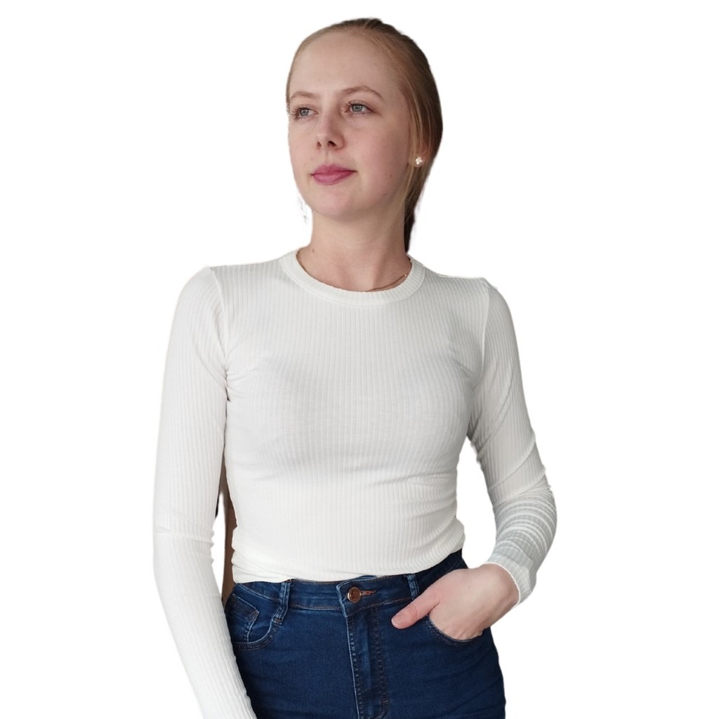 Blusa Feminina Small  Ribana Manga Longa Colcci