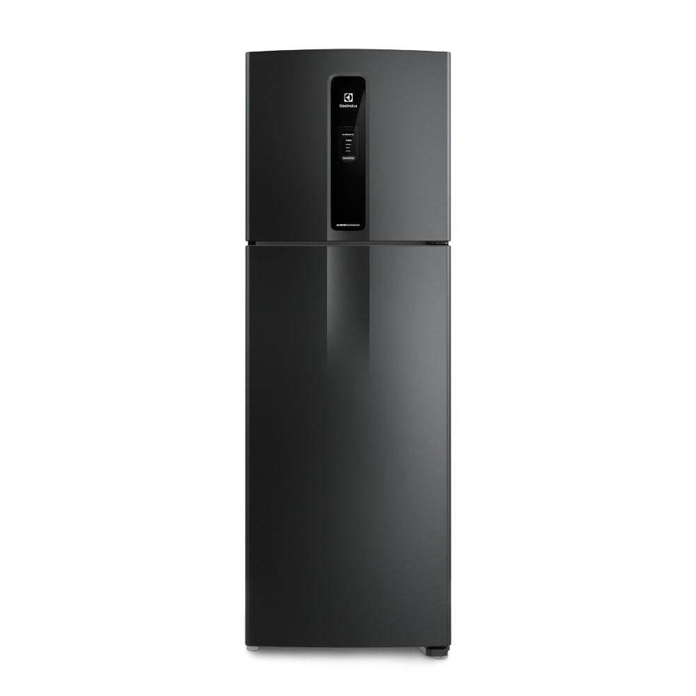 Geladeira Electrolux Frost Free Inverter 390L Efficient AutoSense Duplex Black Inox Look (...