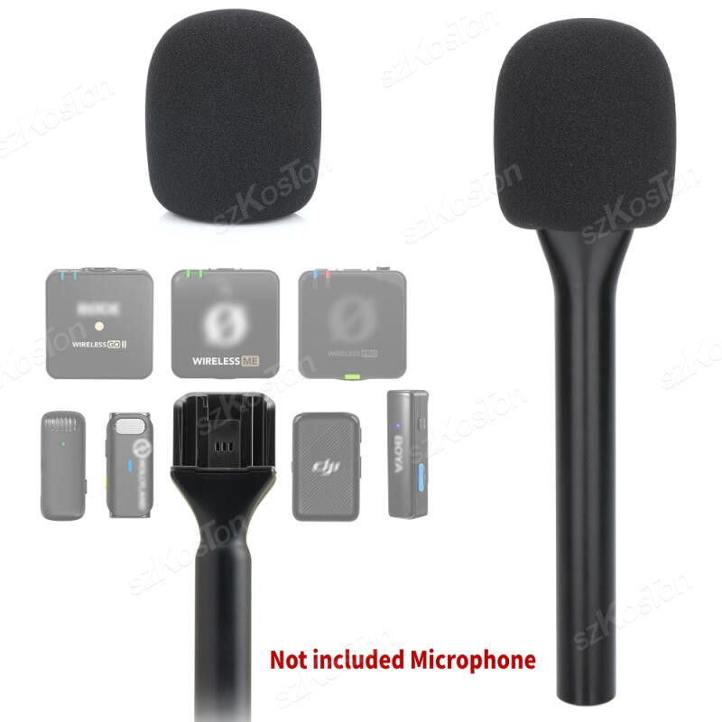 Microfone De Lapela Sem Fio Portátil Vara Para DJI Rode Adaptador De Suporte De Alça De Com Espuma De Pára-Brisa Transmi em Oferta na Shopee