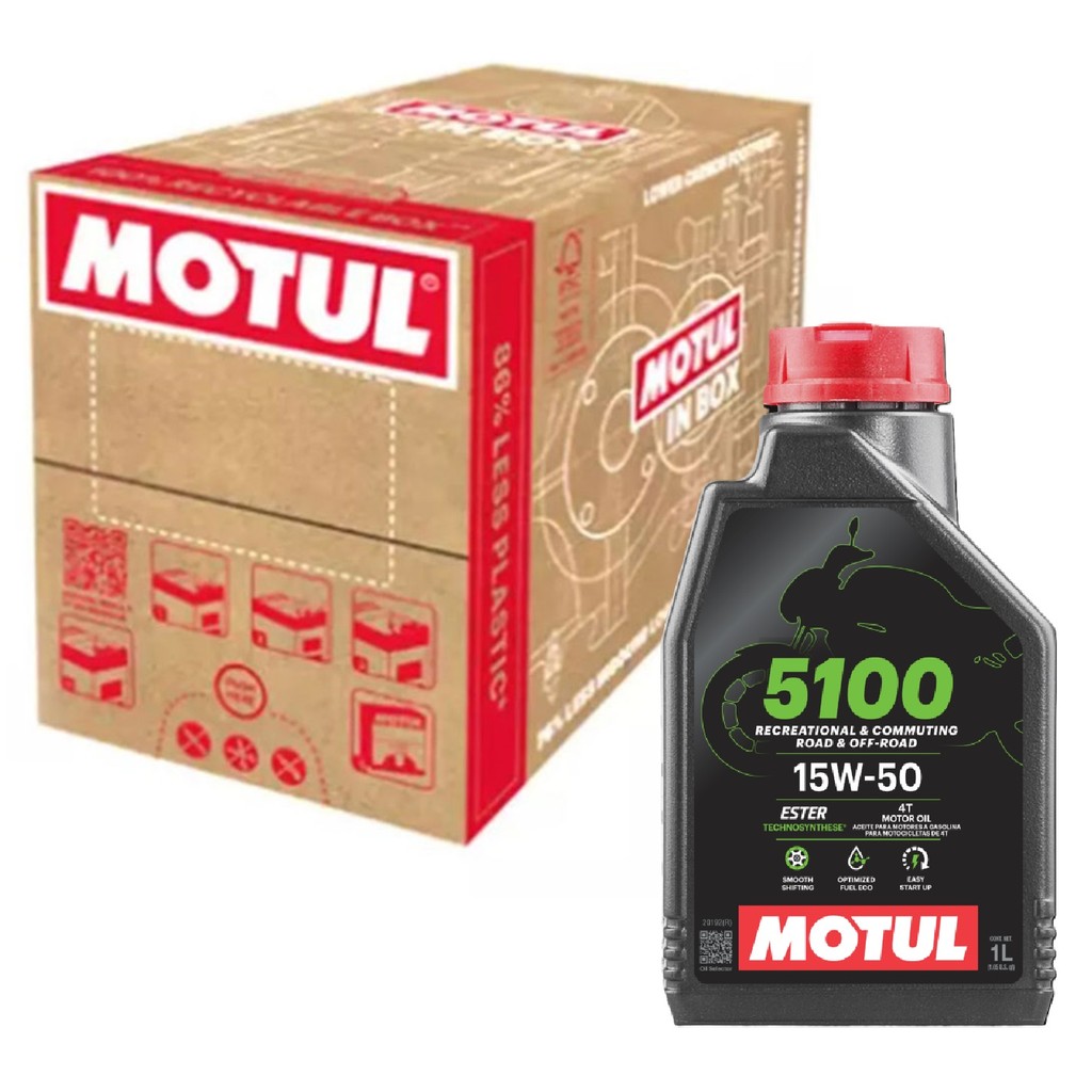Caixa de Óleo Motul 5100 15w50 Semissintético (12 Litros) em Oferta na Shopee
