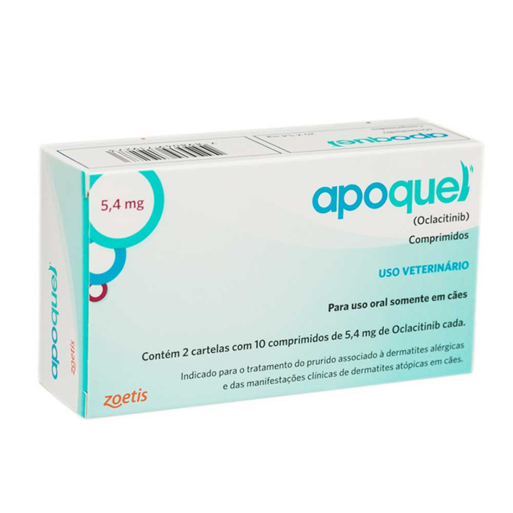 Apoquel Dermatite Canina 5,4 mg C/ 20 Comprimidos em Oferta na Shopee
