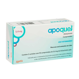 Apoquel Dermatite Canina 5,4 mg C/ 20 Comprimidos em Oferta na Shopee