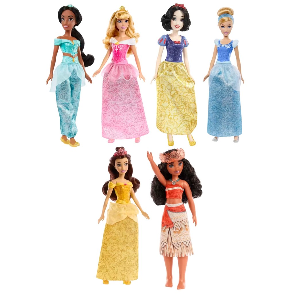 Boneca Disney Princesas 1 Unidade Sortida Mattel HLW02 Brinquedo Infantil Colecionável Presente - Mom & Baby