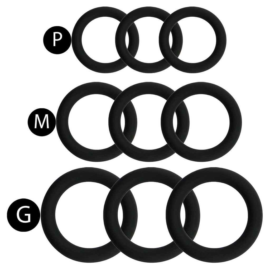 Kit Anel Peniano 3 Unidades De Borracha P M e G em Oferta na Shopee