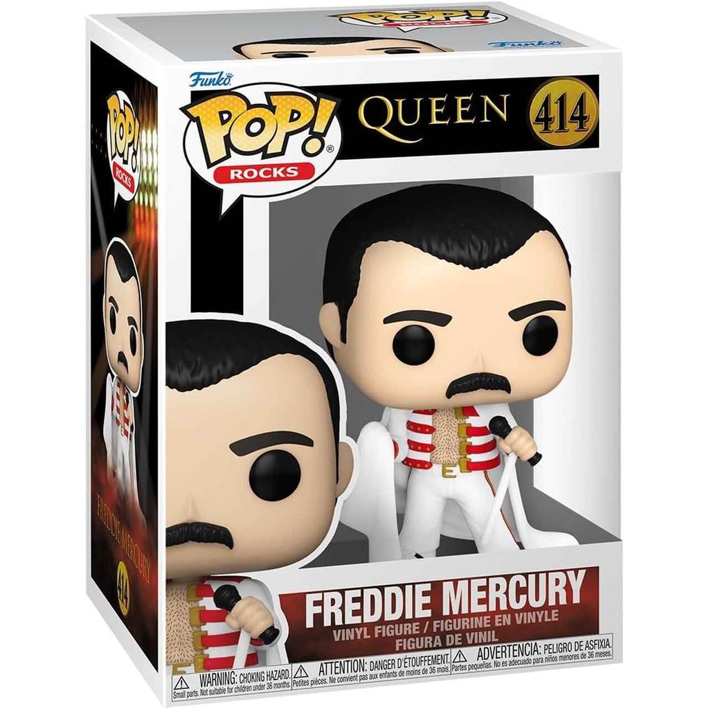 Funko Pop! Rocks Queen Freddie Mercury Com Capa 414