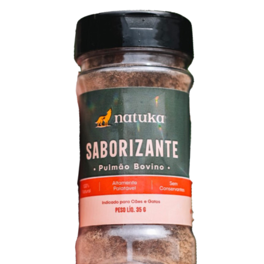 Saborizante Natural Pet  Bovino para Ração de Cachorro e Gato - Natuka 35 grs