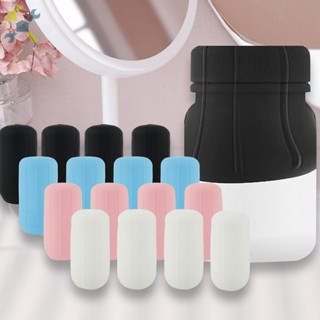16 Pçs Mangas À Prova De Vazamento Para Recipiente De Viagem Silicone Garrafa Cobre Reutilizáveis Elástico De Higiene Pe em Oferta na Shopee