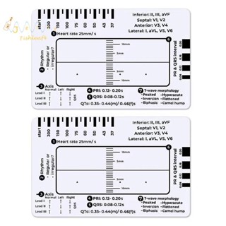 Régua De 7 Passos ECG , 2 Peças , Eg Para Interpretação/EKG , Guia De Referência , Ferramenta De Medição De Pinças em Oferta na Shopee