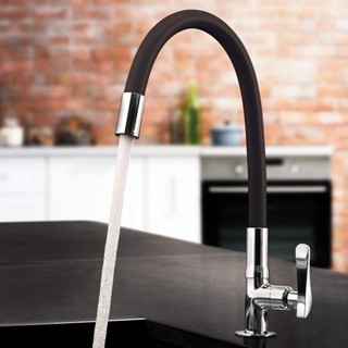 Torneira De Cozinha Gourmet Bancada 1/4 Volta Silicone Flexível Preta em Oferta na Shopee
