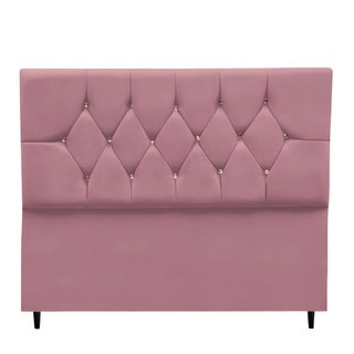 Cabeceira Estofada Cama Box Solteirão 100 Cm Suede Nina rosê em Oferta na Shopee