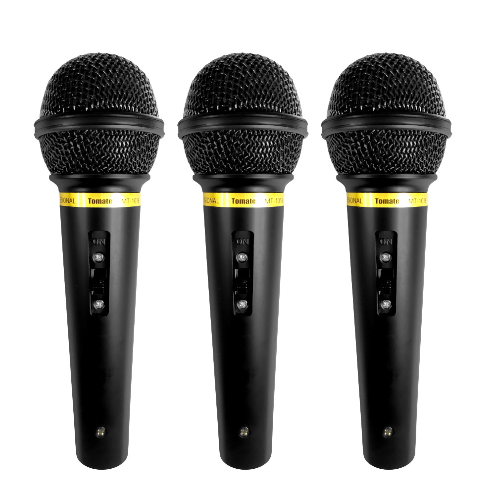 3 Microfone p/ Caixa de Som Amplificada Profissional com Fio