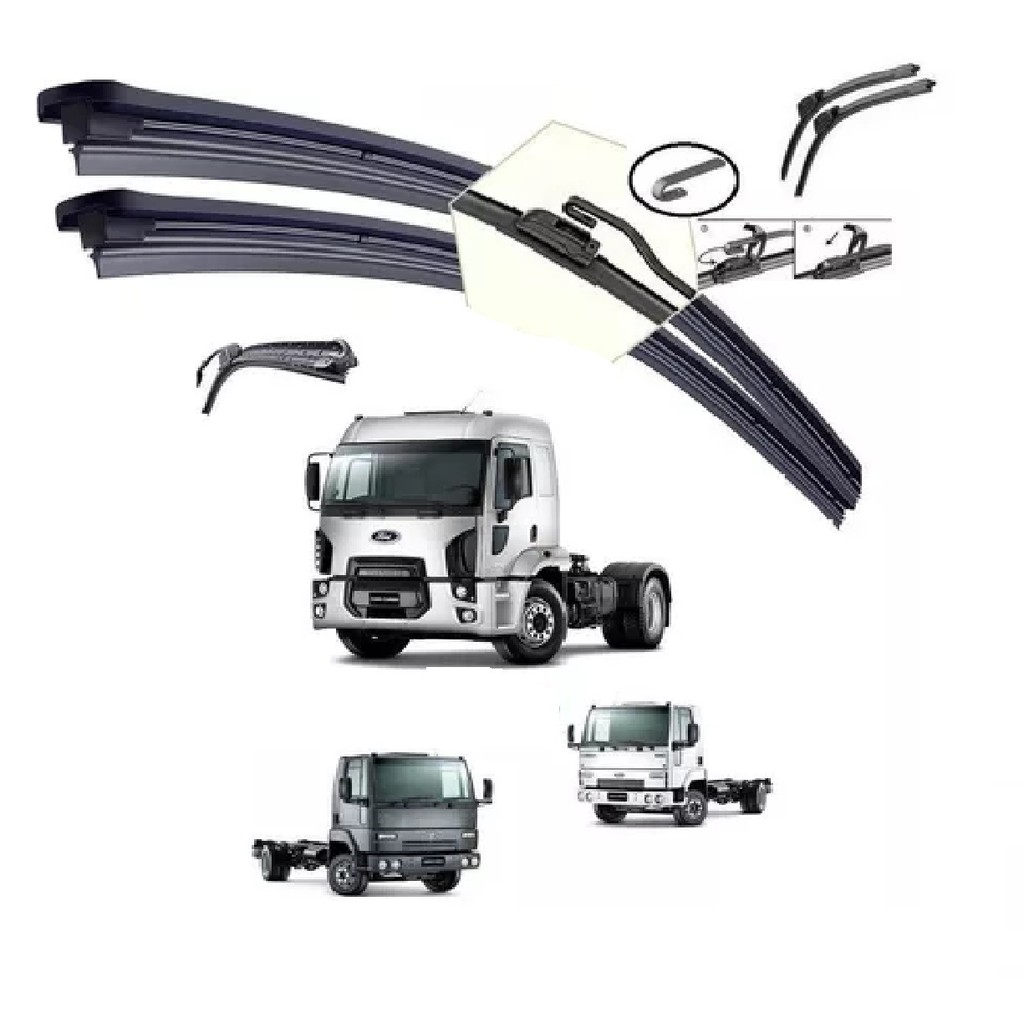 PAR PALHETA BORRACHA LIMPADOR PARABRISA FORD CARGO 2011 A 18
