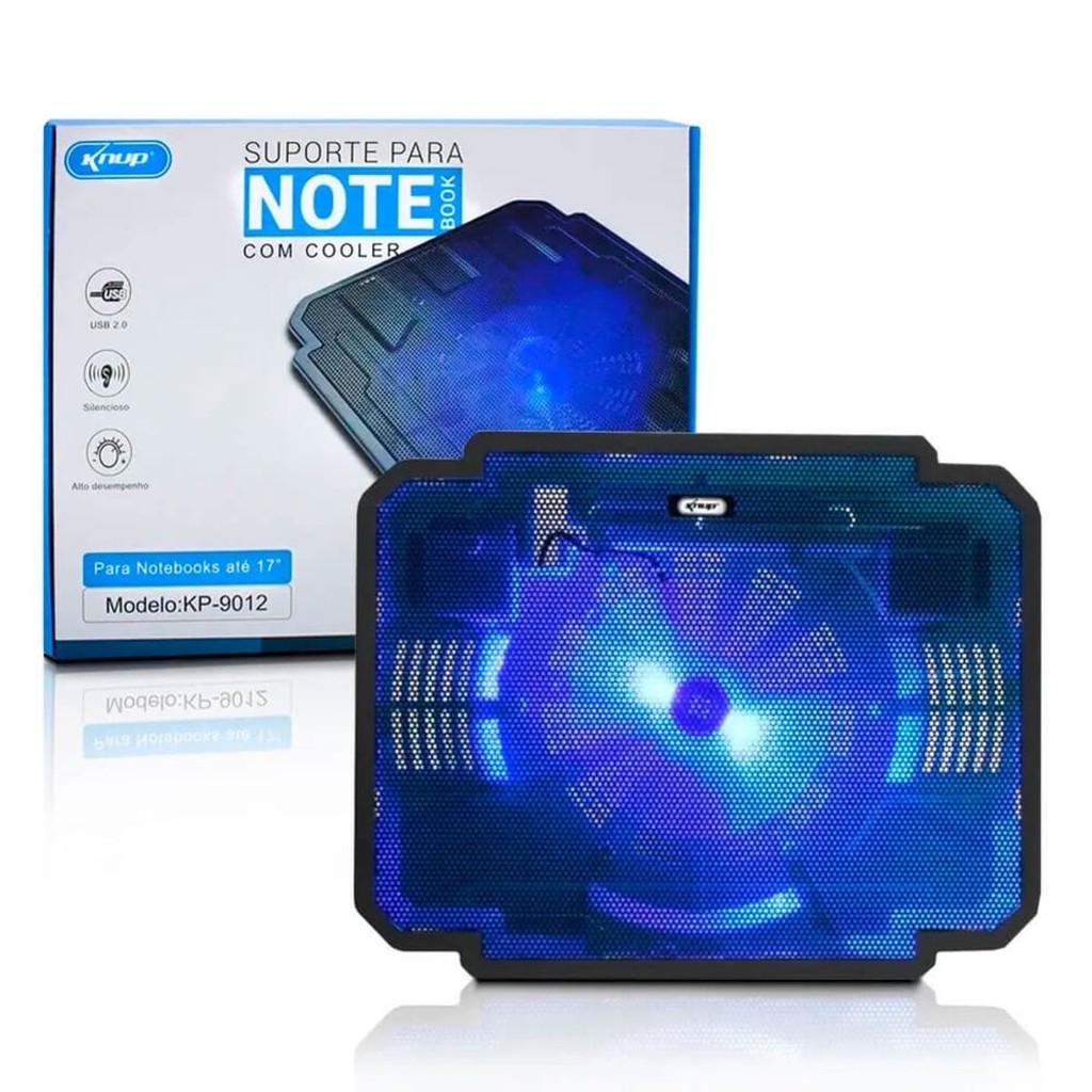 Suporte Notebook com Cooler Led KP-9012 Knup