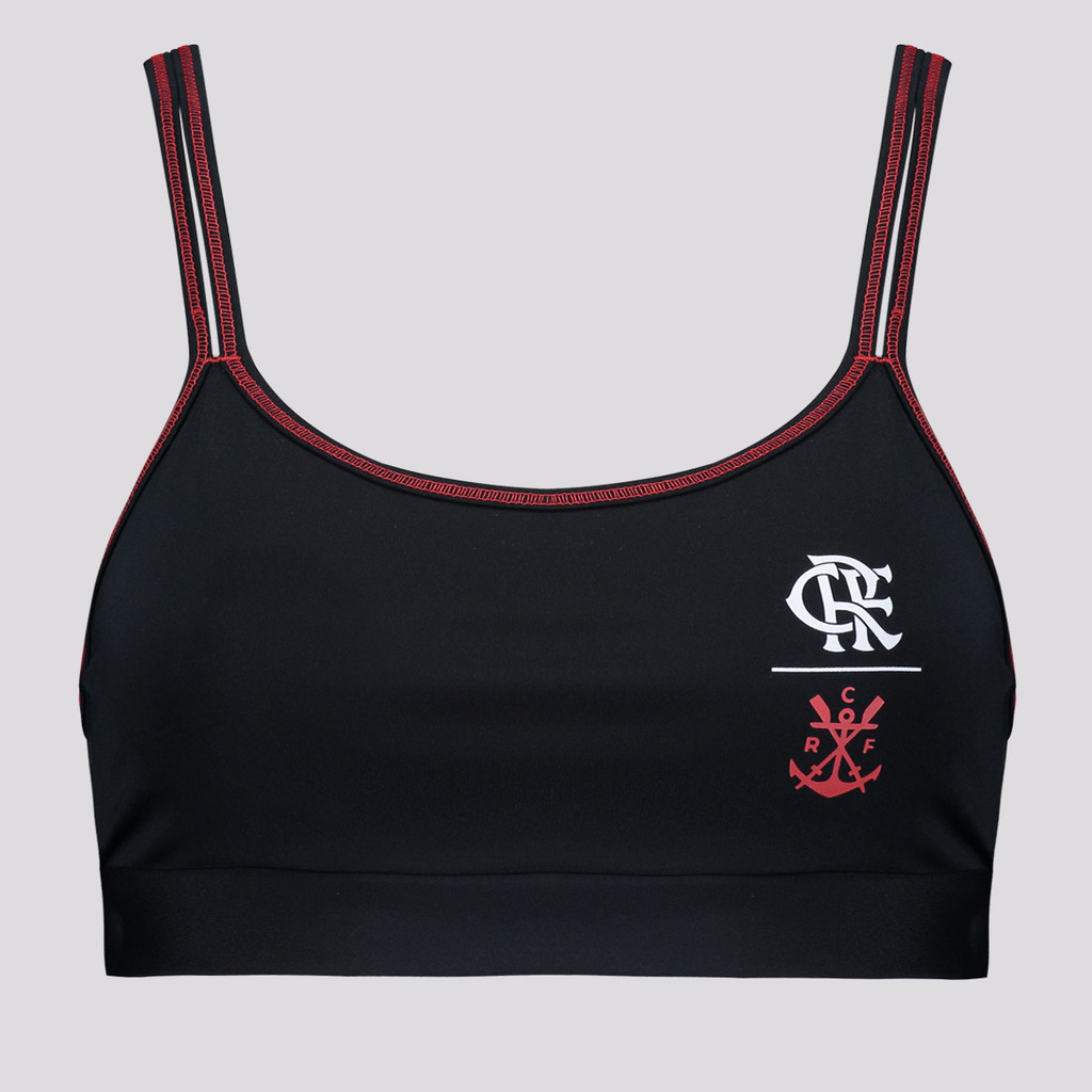 Top Flamengo Areia Feminina Preta