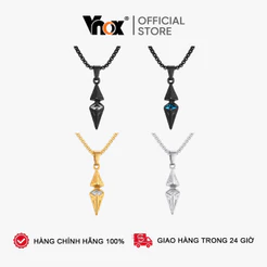 Colar Com Pingente De Losango De Zircônia Azul Branco VNOX , Joias Hipoalergênicas De Aço Inoxidável Para Homens , Prese