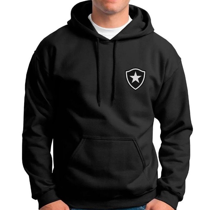 Moletom do Botafogo Masculino Confortável Blusa de Frio Unissex Premium Casaco de Time Brasileiro