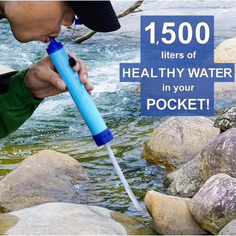 Artefato de purificação de água de Emergência Ao ar livre portátil Purificador De Água Portátil Filtro Para Acampamento