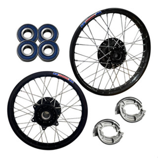 Par Roda Bros Aro Fabreck Ferro Tambor Preto Lona+rolamento em Oferta na Shopee