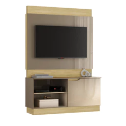 Home Theater Bali para TV até 50 Polegadas Madeirado com Reflecta Flex Atualle