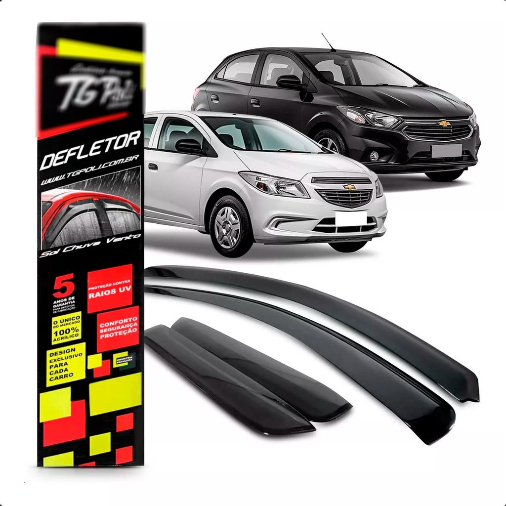 Calha de Chuva TG Poli Onix 2012 a 2017 4 Portas em Oferta na Shopee