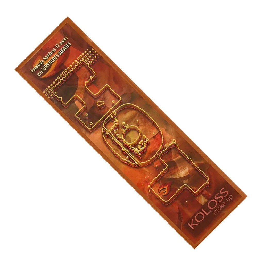 Paleta De Sombras Hot 12 Cores Em Tons Nudes Quentes Koloss Makeup