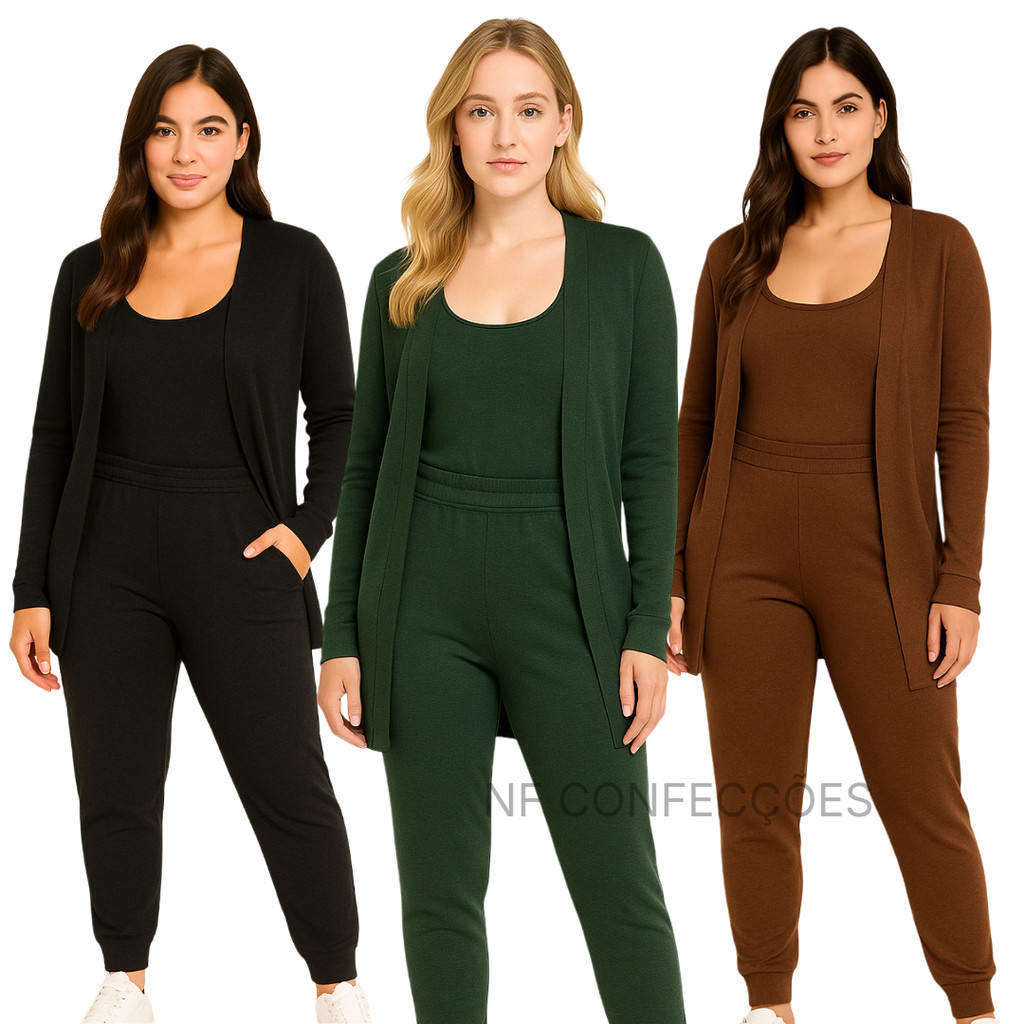 Conjunto Trio de lazinha moda inverno