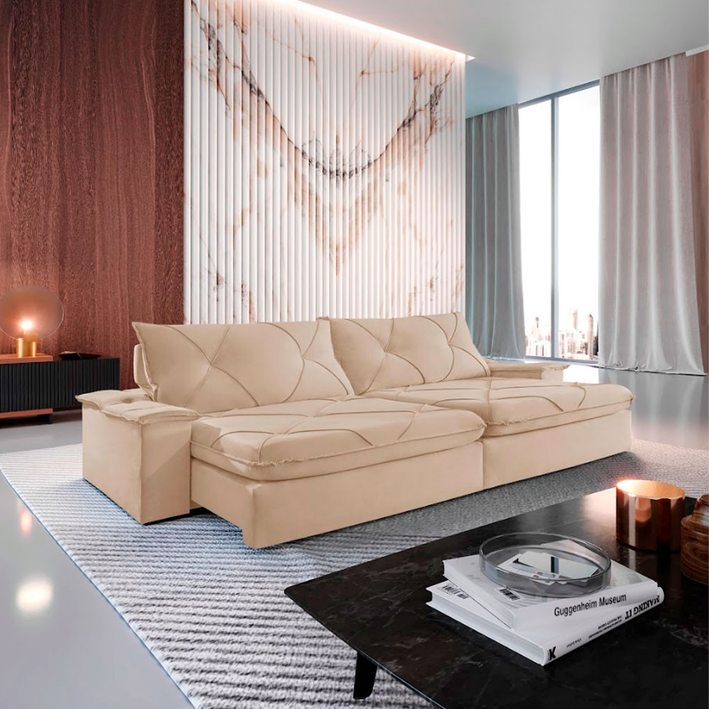 Sofá Apollo Linho 02 Módulos 90 cm B25cm Meu Sofá Online