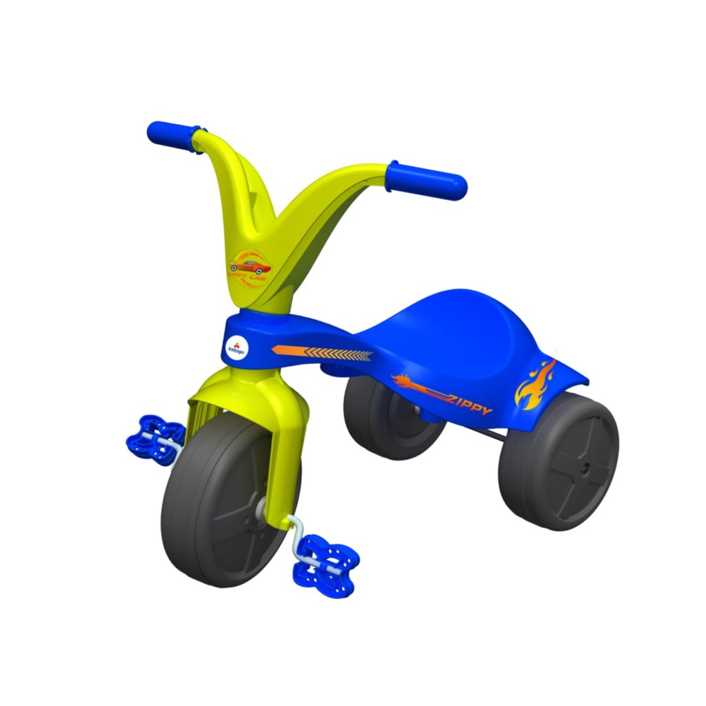 Triciclo Infantil Zippy Car Azul Xalingo Velotrol Criança Esporte Diversão Bebê Patinete em Oferta na Shopee