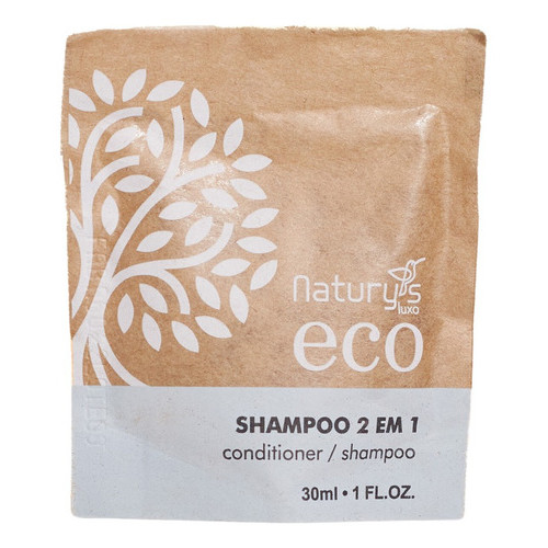 Kit 200 Sachê Shampoo 2 Em 1 - 30ml Ecológico Sustentável