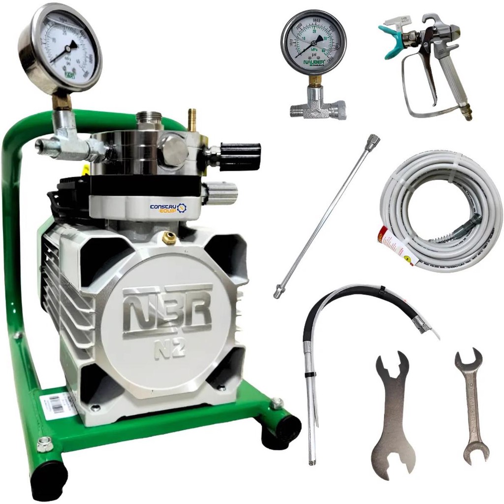 Máquina De Pintura Airless Nauber NBR-N2 2,5 Litros 1.5hp 220V - Nauber Máquinas