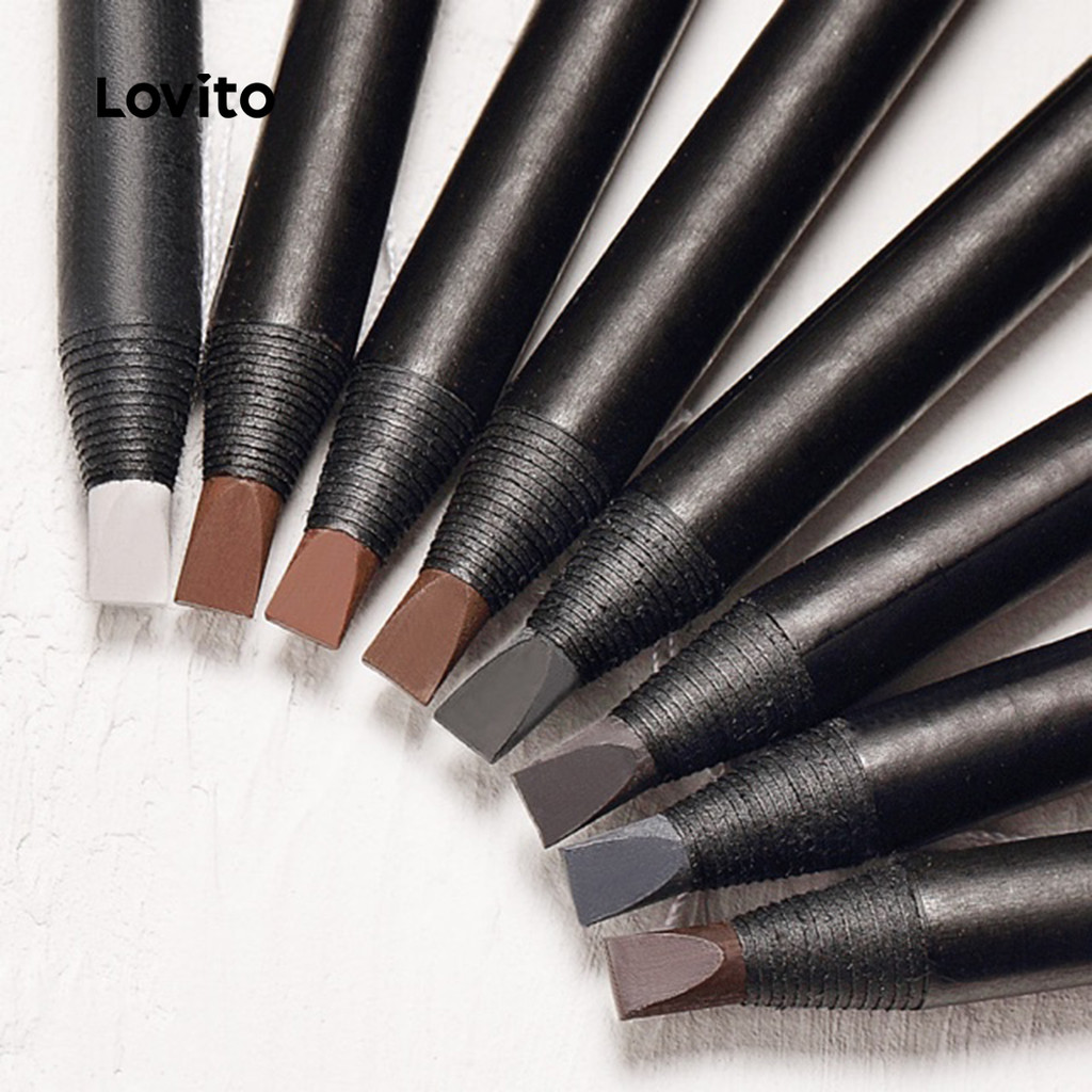 Lovito Lápis De Sobrancelha Extra Fino Casual Simples Natureza À Prova D'Água E À Prova De Suor Para Mulheres LCS09095 em Oferta na Shopee