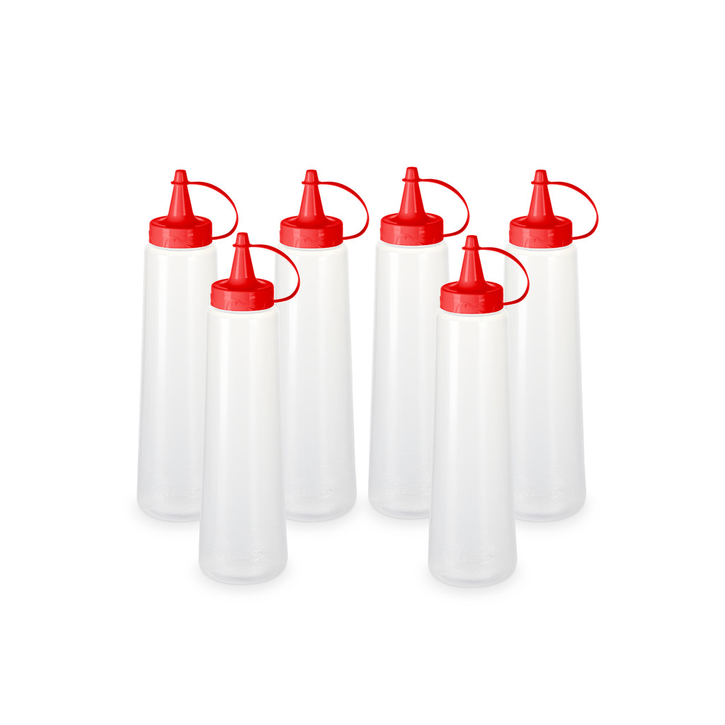 Kit 6 Bisnaga para Molho Bisnaga Ketchup e Maionese 400ml