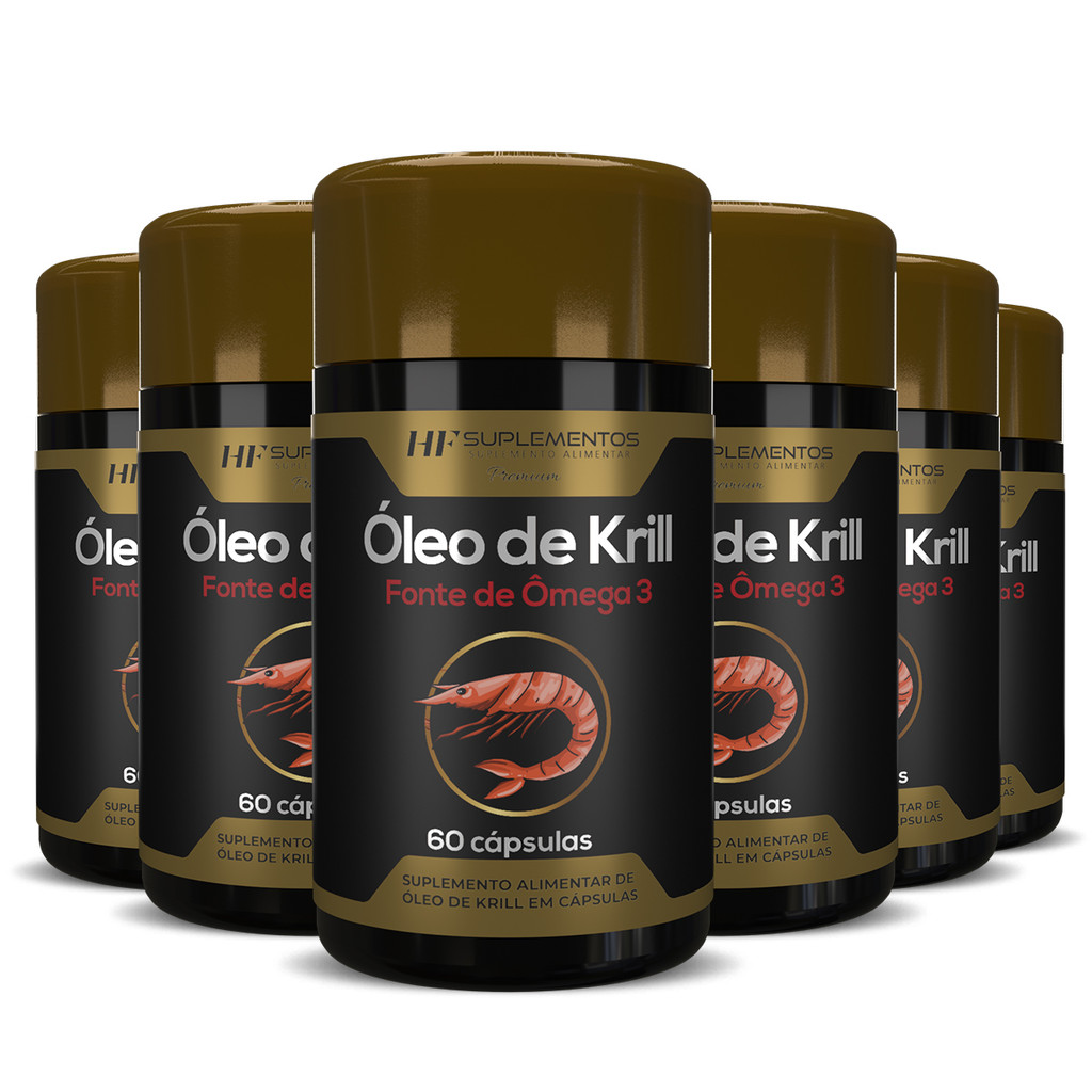 6X ÓLEO DE KRILL 60CAPS HF SUPLEMENTOS