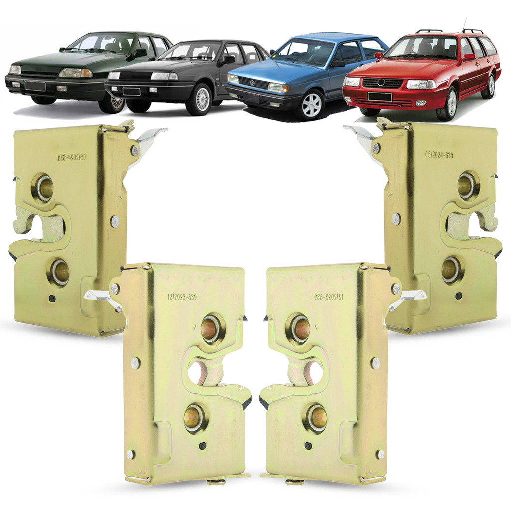 Kit 4 Fechadura da Porta Dianteira Traseira Mecânica Ford Royale Versailles Volkswagen Santana Quantum Voyage