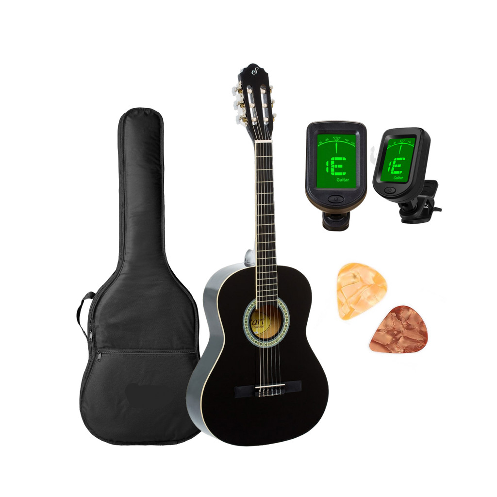 Violão Giannini 3/4 Infantil Start N-6 BK para criança de 7 a 12 anos + acessórios