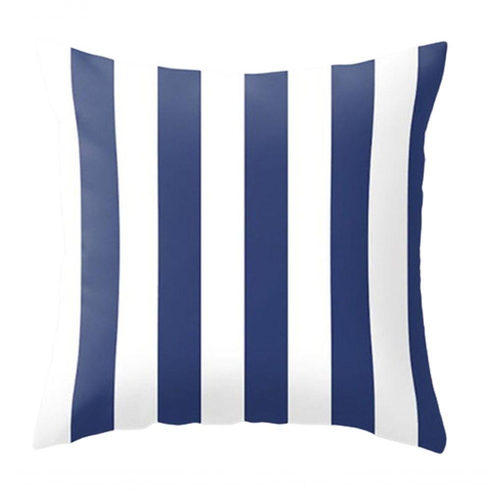 Almofada Azul Listrada em Oferta na Shopee