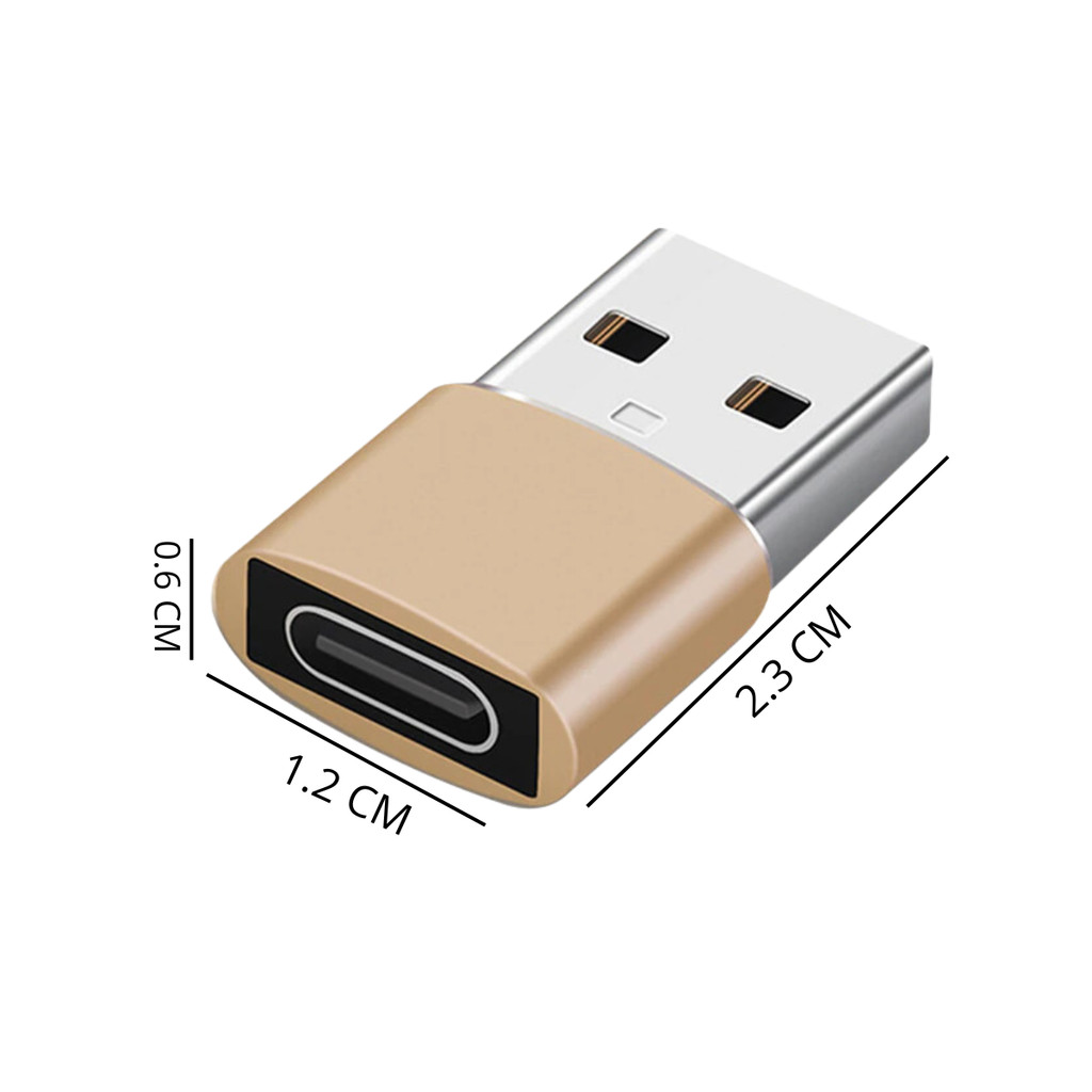 Detalhes do Adaptador Conector USB-C Fêmea Para USB Macho 3.0 Carregamento Dados