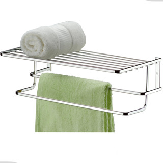 Suporte Para Toalha de Banho Ideal Para Hotel Pousadas 40cm Cromado Future em Oferta na Shopee