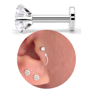 Piercing Tragus Labret Aço Cirurgico Não Escurece Ponto Luz em Oferta na Shopee
