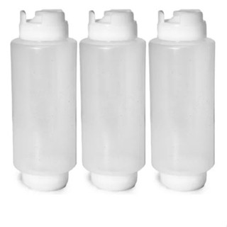 Kit 3 Bisnagas Invertidas Fifo Para Molhos E Caldas 720ml em Oferta na Shopee