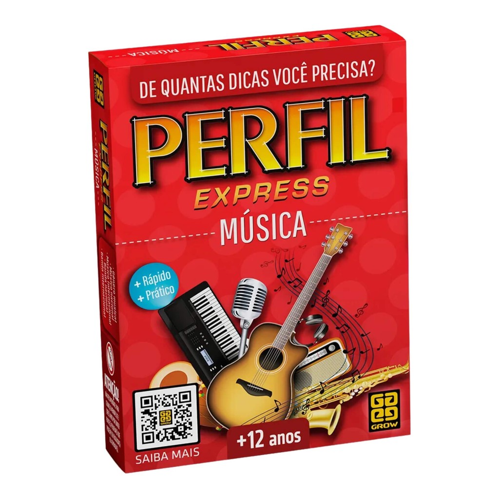 Jogo de Perguntas e Respostas Perfil Express Musica Grow - 04412 em Oferta na Shopee