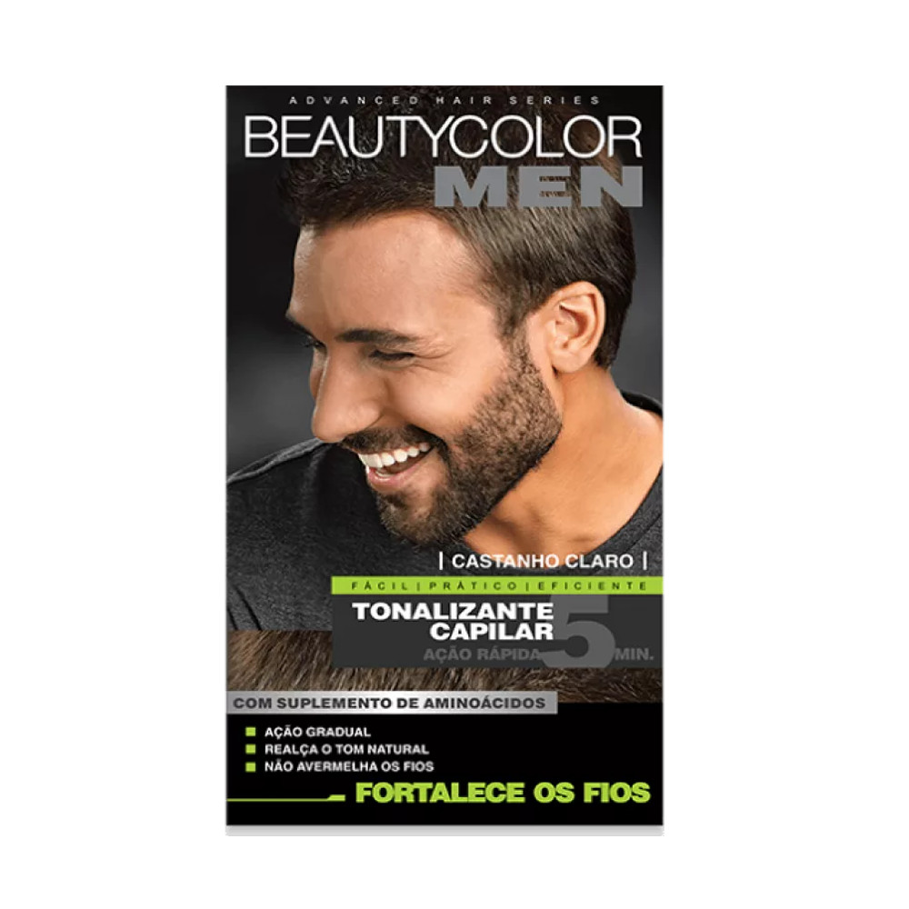 Coloração Beauty Color Men Kit Castanho Claro
