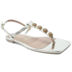 Rasteira Vizzano Pedraria Feminina - Dourado
