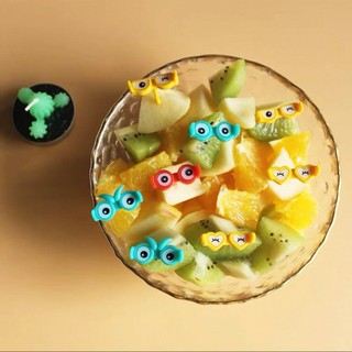 CARTA DE Garfos De Frutas OCULOS Para Crianças Animais Fofos Bento Box Decor ForksCake Little Forks Sobremesa