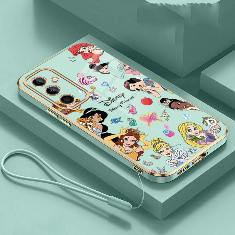 Samsung Galaxy A17 A16 A06 A55 A35 A25 A15 5G Princesa Série Nome Personalizado Caso Elegante Design Artístico E Capa An