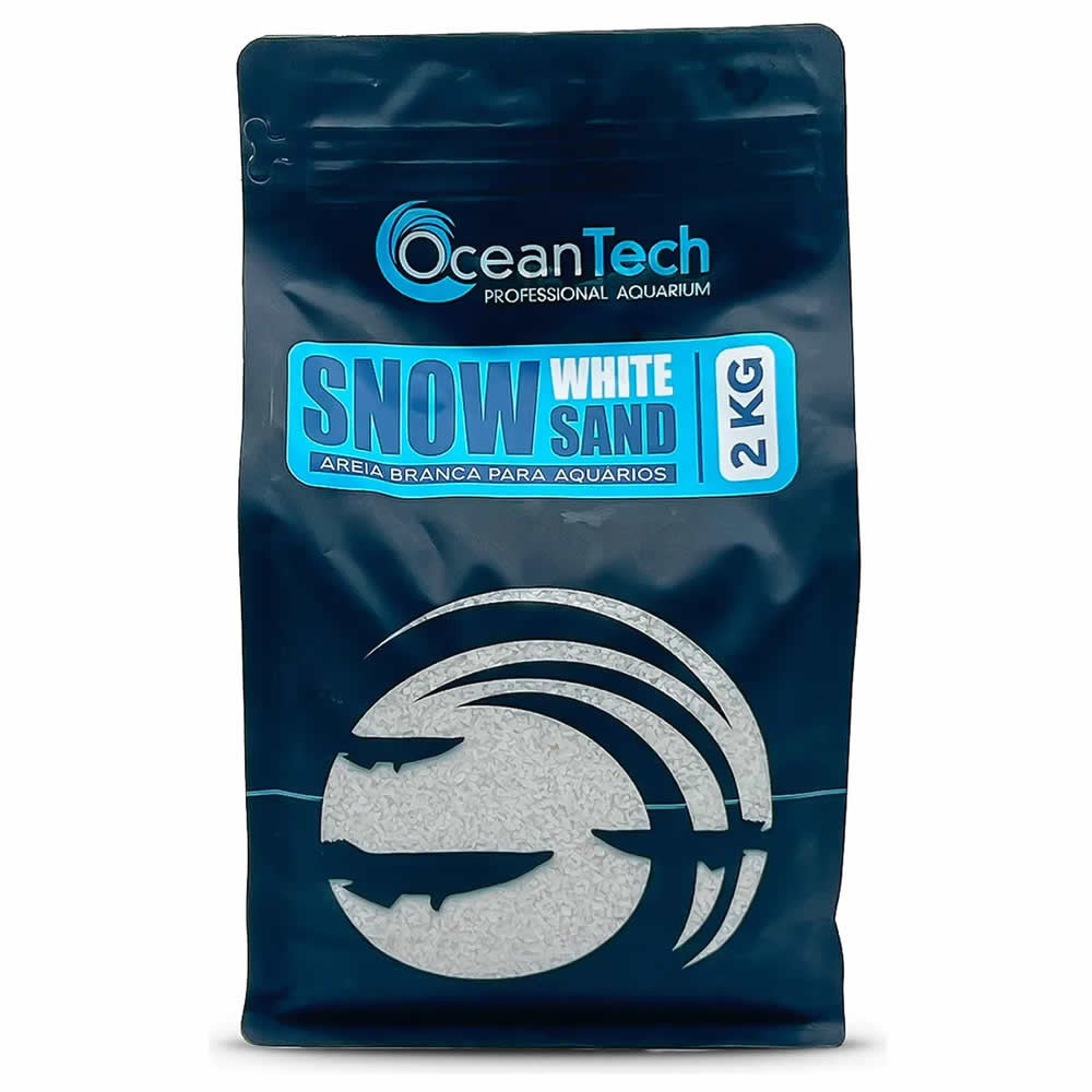 SUBSTRATO SNOW WHITE 2KG  -  OCEAN TECH em Oferta na Shopee