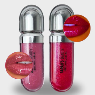 Kit 2 Gloss Labial Sarah's Beauty: brilho intenso e hidratação para lábios deslumbrantes …