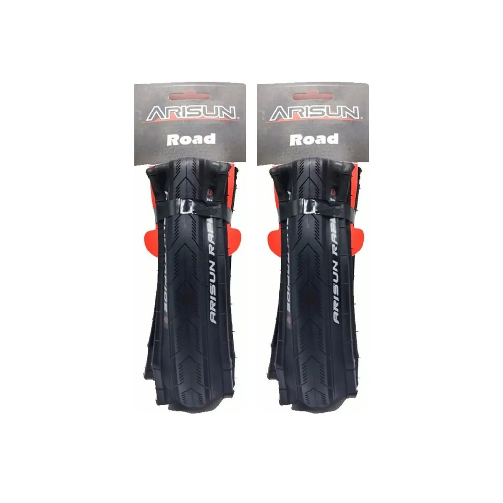 Par de Pneu 700 x 28 bike Speed Arisun Rapide Kevlar 60 Tpi