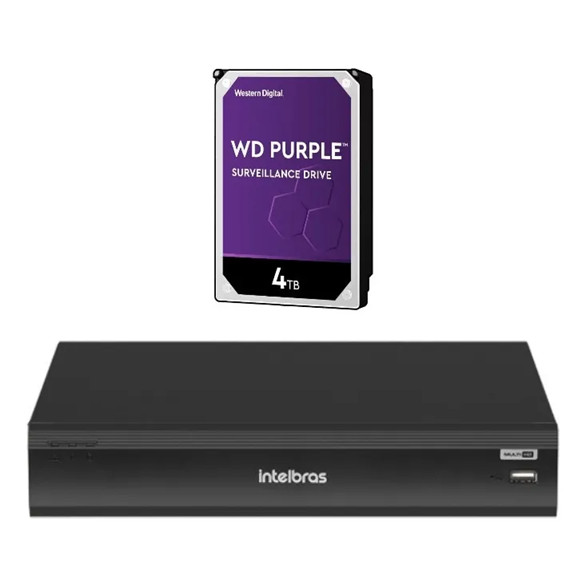 Gravador De Imagem 32 Canais Imhdx 3132 Intelbras 4tb Purple