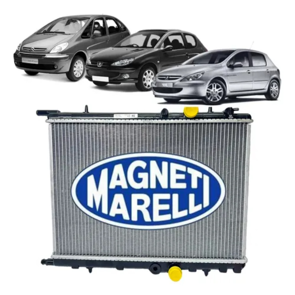 Radiador Magneti Marelli Peugeot 206 207 307 Partner Citroen Picasso 1999 2002 2005 2008 2011 2016 em Oferta na Shopee
